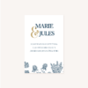 remerciements mariage bleu marine, élégant, dore, or, fleurs