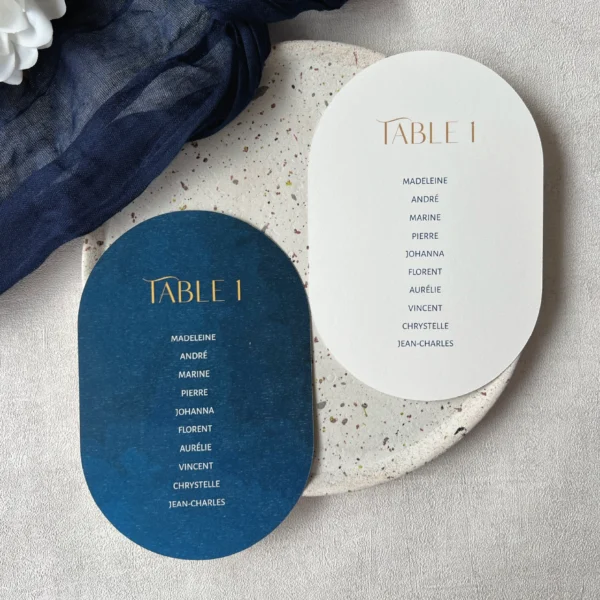 faire-part papeterie mariage ocean mer bleu vague blanc forme